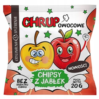 ORYGINALNA SPIŻARNIA CHIPSY JABŁKOWE JABŁKA SUSZONE 100%
