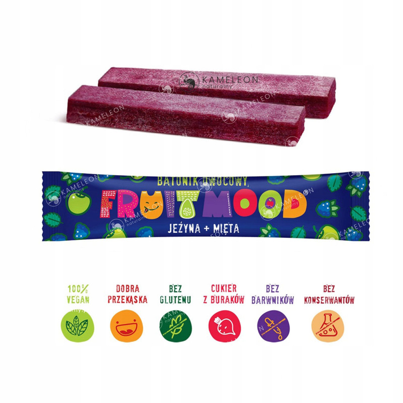 FRUIT MOOD batonik owocowy MIX SMAKÓW 6 różnych batonów