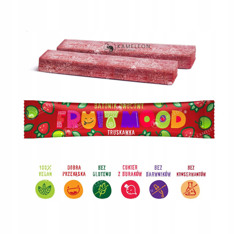 FRUIT MOOD batonik owocowy MIX SMAKÓW 6 różnych batonów