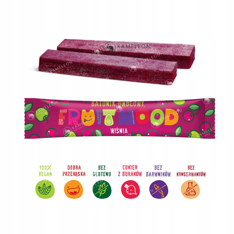 FRUIT MOOD batonik owocowy MIX SMAKÓW 6 różnych batonów