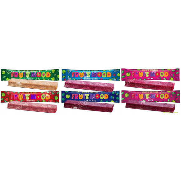 FRUIT MOOD wegański batonik owocowy bez gluteny 20g smak malinowy