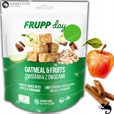 FRUPP DAY PRZEKĄSKA Liofilizowana Bez Cukru Glutenu JABŁKO CYNAMON 25g