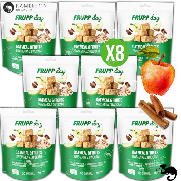 FRUPP DAY PRZEKĄSKA Liofilizowana Bez Cukru Glutenu JABŁKO CYNAMON 25g FRUPP DAY PRZEKĄSKA Liofilizowana Bez Cukru Glutenu JABŁKO CYNAMON 25g
