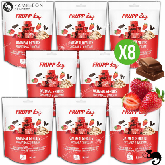 FRUPP DAY PRZEKĄSKA Liofilizowana bezCukru TRUSKAWKA CZEKOLADA 25g x8 0,2KG FRUPP DAY PRZEKĄSKA Liofilizowana bezCukru TRUSKAWKA CZEKOLADA 25g x8 0,2KG