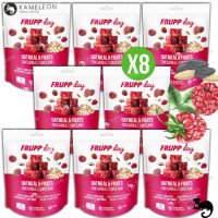 FRUPP DAY PRZEKĄSKA Liofilizowana KOSTKI bez cukru MALINA SŁONECZNIK 25g x8