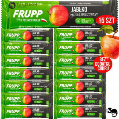 FRUPP JABŁKO Wege BATON LIOFILIZOWANY bez cukru glutenu Celiko 10G x15 150G