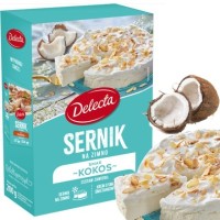 CIASTO SERNIK NA ZIMNO smak KOKOSOWY + KREM O SMAKU