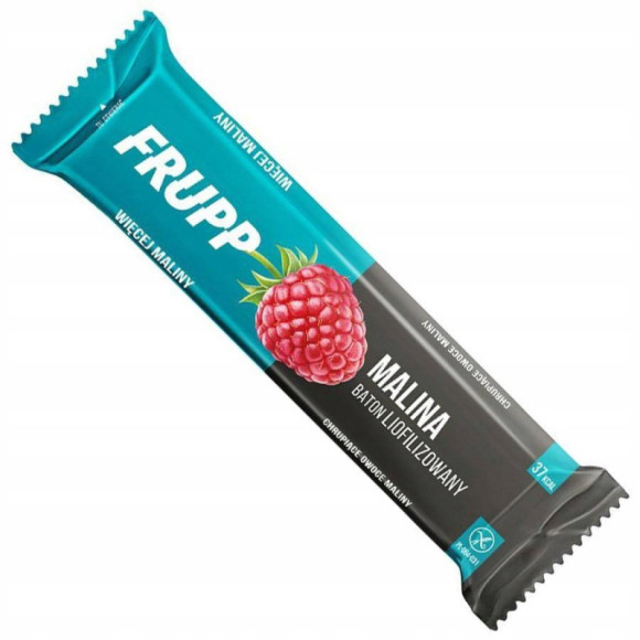 FRUPP MALINA wege BATON LIOFILIZOWANY Bez cukru Glutenu CELIKO 10g x15 150G FRUPP MALINA wege BATON LIOFILIZOWANY Bez cukru Glutenu CELIKO 10g x15 150G