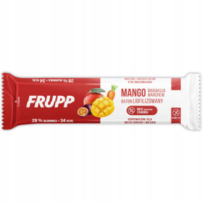 FRUPP MANGO MARAKUJA Wege BATON LIOFILIZOWANY bez cukru glutenu Celiko 10G