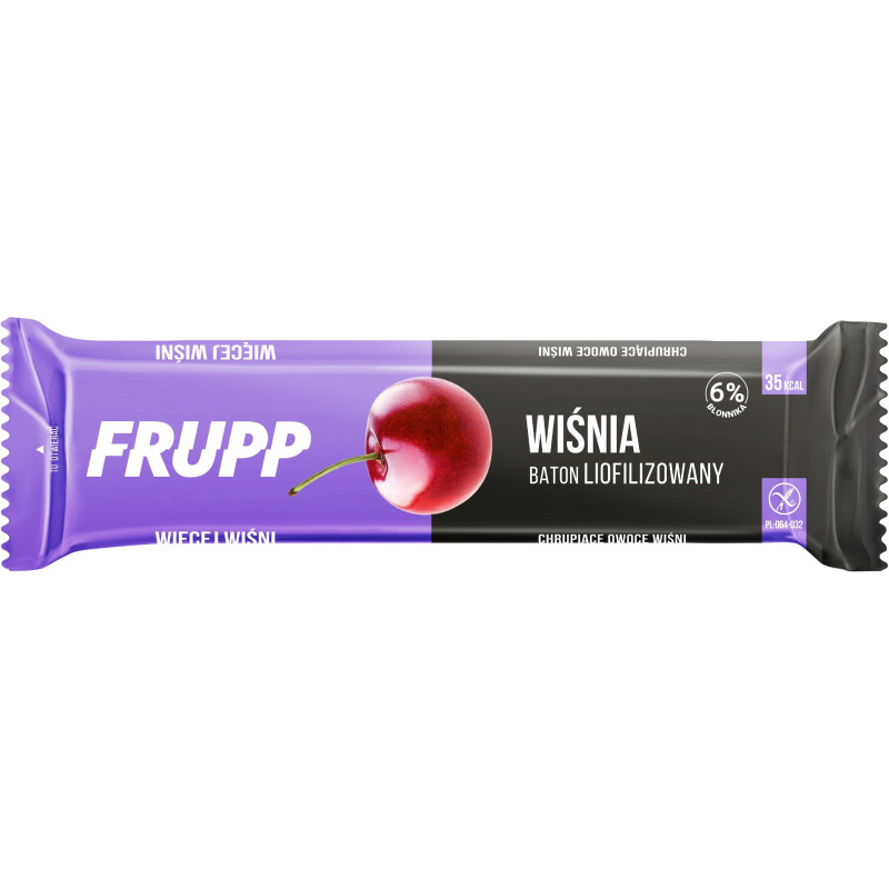 FRUPP WIŚNIA Wege BATON LIOFILIZOWANY bez cukru glutenu Celiko 10G x15 150G