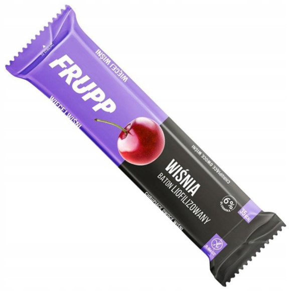 FRUPP WIŚNIA Wege BATON LIOFILIZOWANY bez cukru glutenu Celiko 10G x15 150G FRUPP WIŚNIA Wege BATON LIOFILIZOWANY bez cukru glutenu Celiko 10G x15 150G