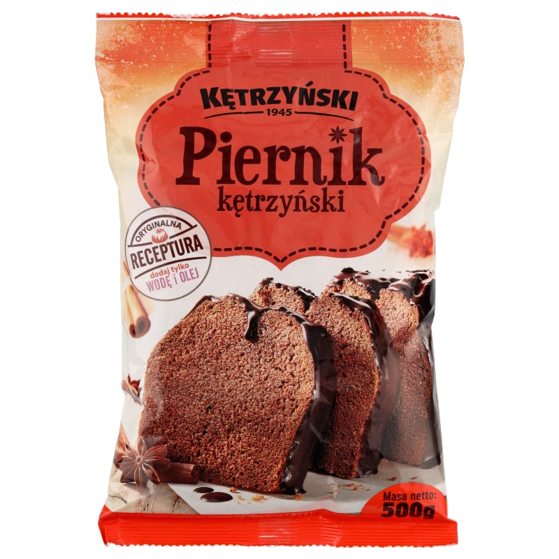 KĘTRZYŃSKI PIERNIK 500G mieszanka do wypieku ciasta piernika