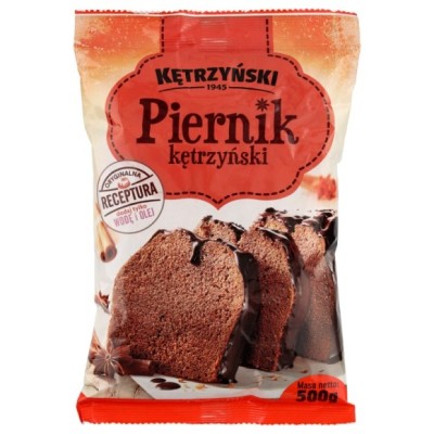 KĘTRZYŃSKI PIERNIK 500G mieszanka do wypieku ciasta piernika