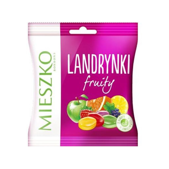 LANDRYNKI OWOCOWE fruity KARMELKI TWARDE O SMAKACH OWOCOWYCH 90g MIESZKO LANDRYNKI OWOCOWE fruity KARMELKI TWARDE O SMAKACH OWOCOWYCH 90g MIESZKO