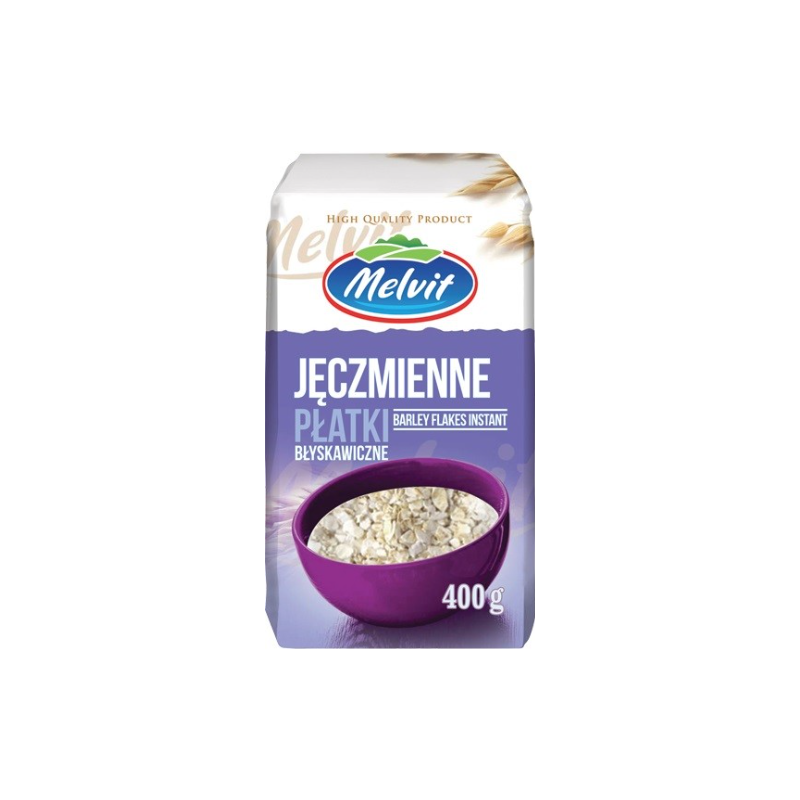 Melvit PŁATKI JĘCZMIENNE błyskawiczne 400G