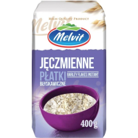 Melvit PŁATKI JĘCZMIENNE błyskawiczne 400G