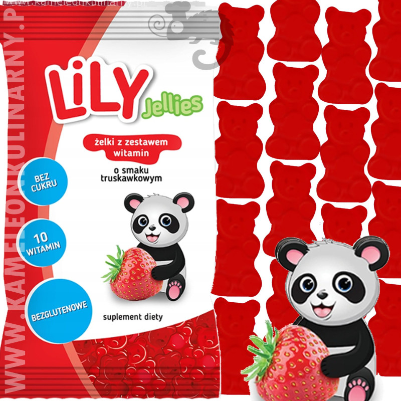 LILY JELLIES ŻELKI BEZ CUKRU Z WITAMINAMI TRUSKAWKA COLA POMARAŃCZA mix 3