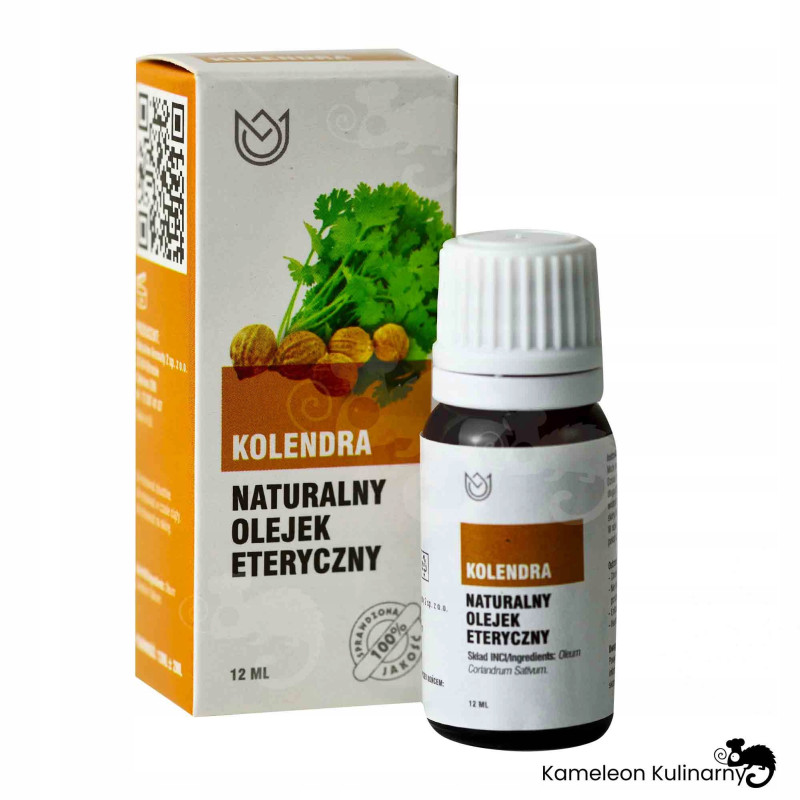 NATURALNY OLEJEK ETERYCZNY KOLENDRA trawienie 12ml