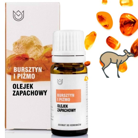 OLEJEK ZAPACHOWY eteryczny BURSZTYN I PIŻMO 10ml zapach do