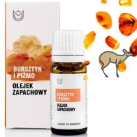 OLEJEK ZAPACHOWY eteryczny BURSZTYN I PIŻMO 10ml zapach do