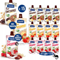 OWSIANKA LUBELLA MIX 3 SMAKÓW: Truskawka Malina Kakao 100g x 15szt 1,5KG