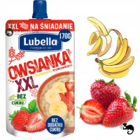 OWSIANKA XXL Z BANANAMI TRUSKAWKAMI BANAN TRUSKAWKA bez cukru 170g LUBELLA