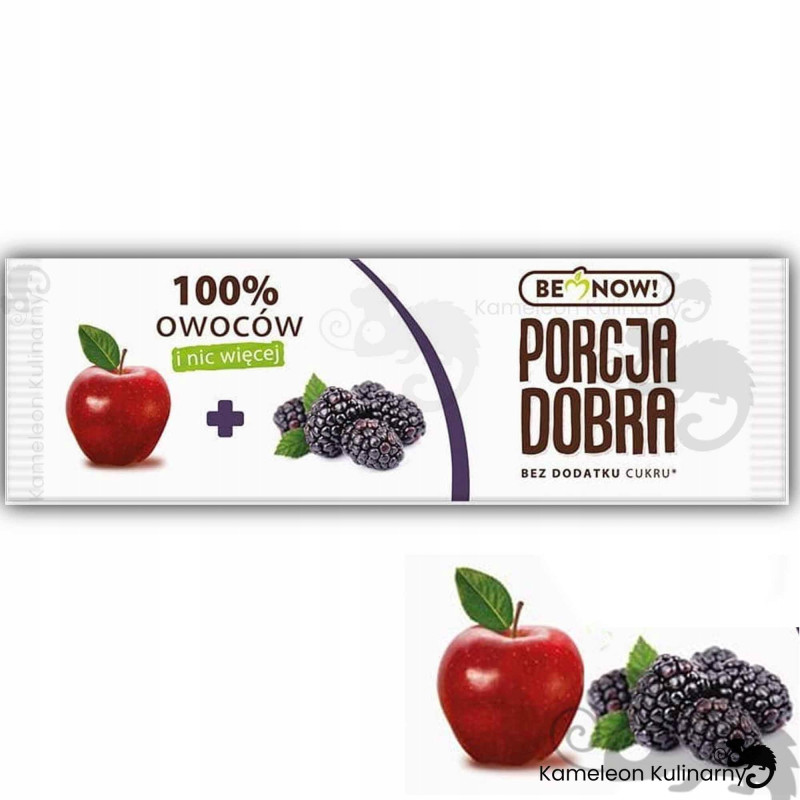 PORCJA DOBRA PRZEKĄSKA 100% OWOCÓW listki MIX SMAKÓW 6x8 48szt x16G 0,77KG