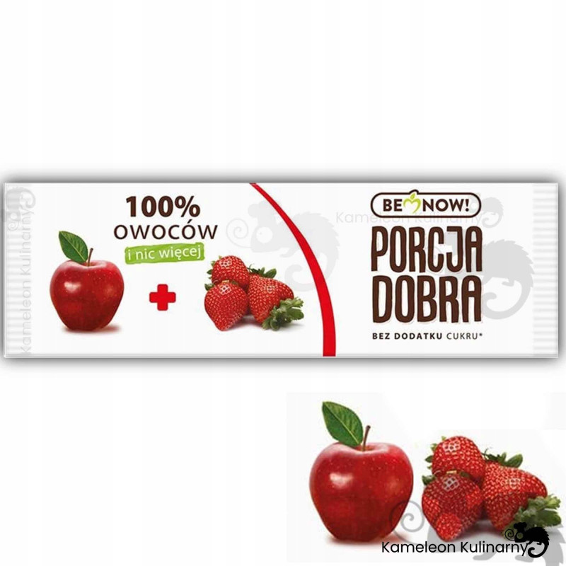 PORCJA DOBRA PRZEKĄSKA 100% OWOCÓW listki MIX SMAKÓW 6x8 48szt x16G 0,77KG