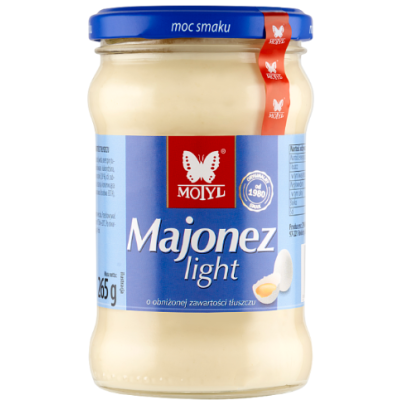 MOTYL MAJONEZ LIGHT NISKOTŁUSZCZOWY o obniżonej zawart