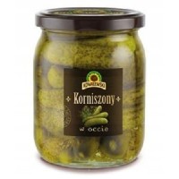 Kowalewski OGÓRKI KORNISZONY W OCCIE konserwowe całe 500g
