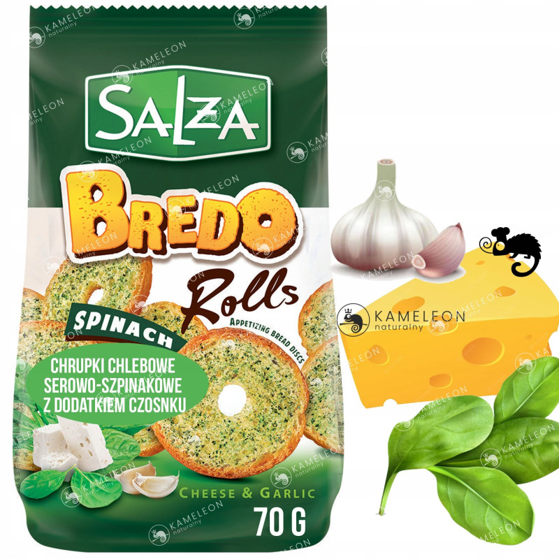 SALZA PRZEKĄSKI BREDO ROLLS MIX SMAKÓW Szpinak Grzyby Sól Pizza x12 0,84KG