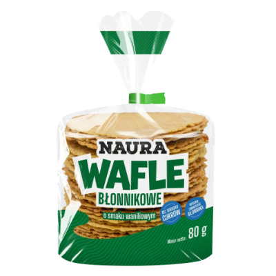 NAURA WAFLE OWSIANO-PSZENNE Z BŁONNIKIEM OWSIANYM O SMAKU