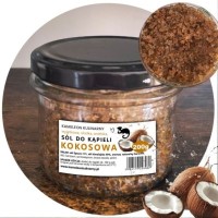 KAMELEON sól do kąpieli KOKOSOWA 200g (słoik mały)