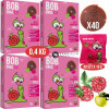 ŚLIMAK BOB SNAIL przekąska BEZ CUKRU JABŁKO MALINA 10g x40szt 100G x4 0,4KG ŚLIMAK BOB SNAIL przekąska BEZ CUKRU JABŁKO MALINA 10g x40szt 100G x4 0,4KG