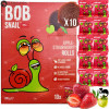 ŚLIMAK BOB SNAIL przekąska BEZ CUKRU JABŁKO TRUSKAWKA 10g x40 100G x4 0,4KG ŚLIMAK BOB SNAIL przekąska BEZ CUKRU JABŁKO TRUSKAWKA 10g x40 100G x4 0,4KG