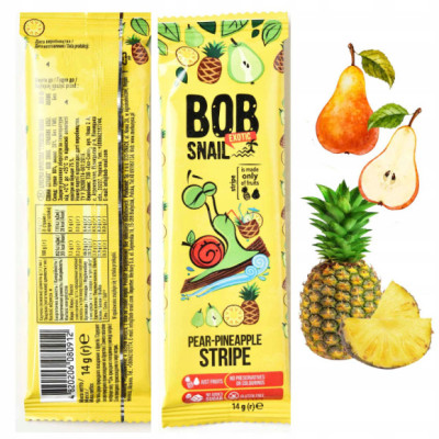 ŚLIMAK BOB SNAIL PRZEKĄSKA GRUSZKOWO-ANANASOWA 14G