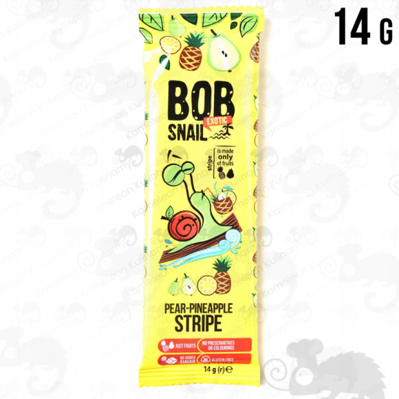 ŚLIMAK BOB SNAIL PRZEKĄSKA GRUSZKOWO-ANANASOWA 14G ŚLIMAK BOB SNAIL PRZEKĄSKA GRUSZKOWO-ANANASOWA 14G