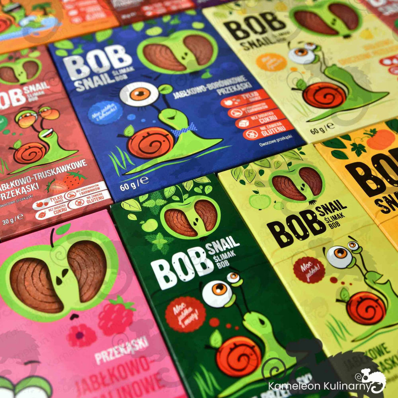 ŚLIMAK BOB SNAIL PRZEKĄSKA JABŁKOWO-MIĘTOWA jabłko Mięta bez cukru 30G