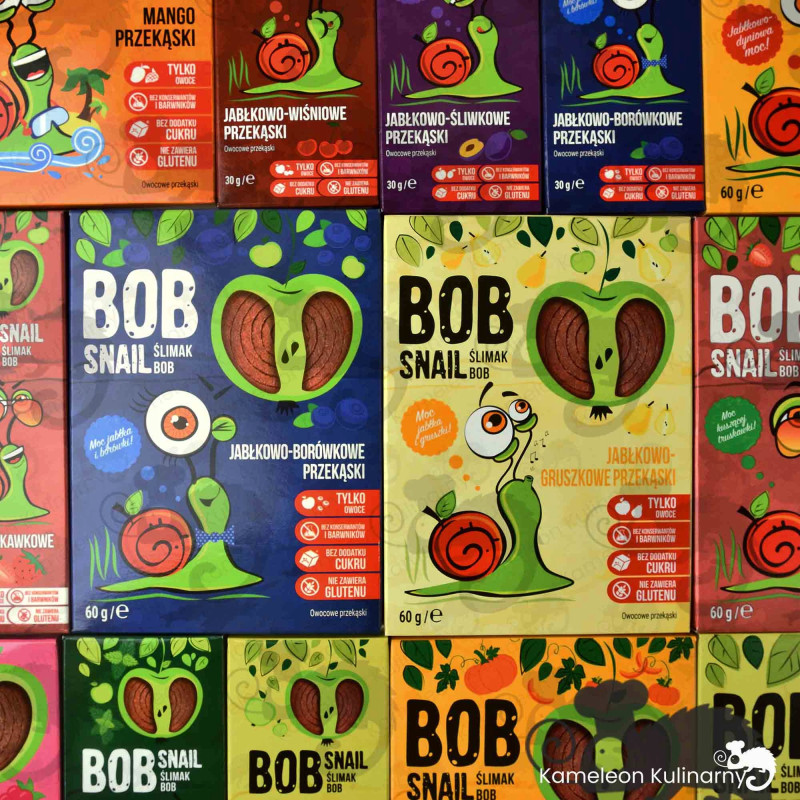 ŚLIMAK BOB SNAIL PRZEKĄSKA JABŁKOWO-MIĘTOWA jabłko Mięta bez cukru 30G