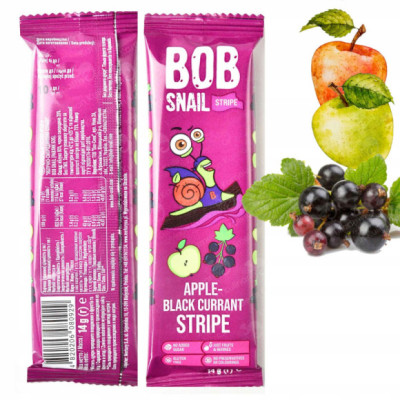 ŚLIMAK BOB SNAIL PRZEKĄSKA JABŁKOWO-PORZECZKOWA Jabłko Porzeczka 14g