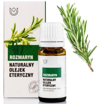 Naturalny OLEJEK ETERYCZNY ROZMARYN ROZMARYNOWY 10ml drogi