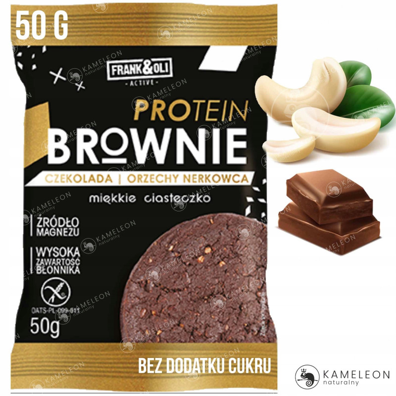 FRANK&OLI WEGAŃSKIE CIASTKA BEZ CUKRU GLUTENU MIX RÓŻNYCH SMAKÓW 50G x8szt 400G 0,4KG