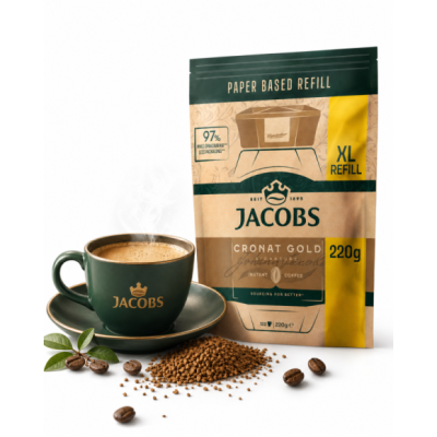 JACOBS CRONAT GOLD kawa rozpuszczalna 220G zapas refill