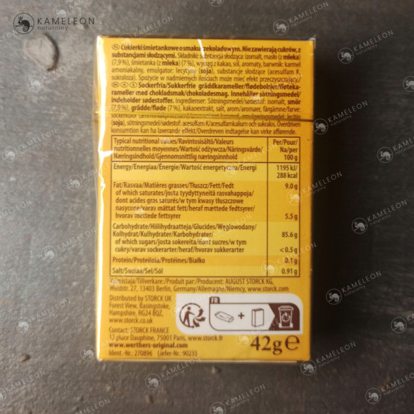 WERTHER's ORIGINAL karmelki CUKIERKI bez cukru x10 WERTHER's ORIGINAL karmelki CUKIERKI bez cukru x10