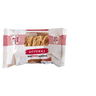GOFERKI WAFLOWE waflove MAŚLANE wafle z masłem 7% SŁODKIE 70g GOTSZLIK