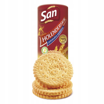 HERBATNIKI HOLENDERSKIE PÓŁSŁODKIE ciastka ciasteczka 77% ZBÓŻ ! SAN 150G