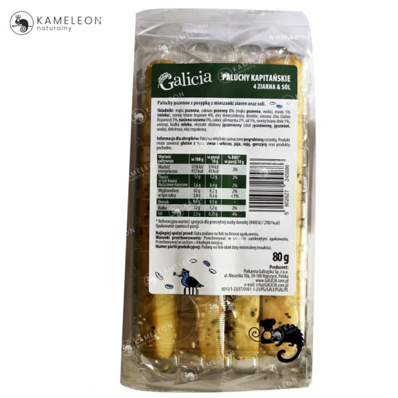 PALUCHY KAPITAŃSKIE 4 ZIARNA & SÓL x12 opak 0,96KG PALUCHY KAPITAŃSKIE 4 ZIARNA & SÓL x12 opak 0,96KG