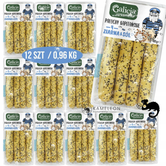 PALUCHY KAPITAŃSKIE 4 ZIARNA & SÓL x12 opak 0,96KG PALUCHY KAPITAŃSKIE 4 ZIARNA & SÓL x12 opak 0,96KG