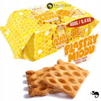 PLASTRY MIODU 400g CIASTKA Z CIASTA FRANCUSKIEGO z dodatkiem MIODU 0,4KG