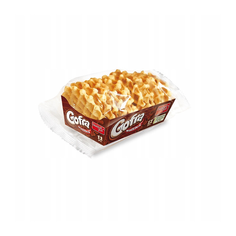 SWEET PLUS GOFRA waffles GOFRY CIASTKA KRUCHE Z DODATKIEM MASŁA duże 170g